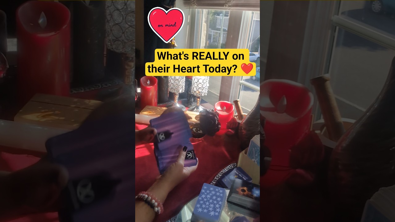 What's REALLY on their Heart for You Today 😍 #tarot #psychiclovereading #readtarot