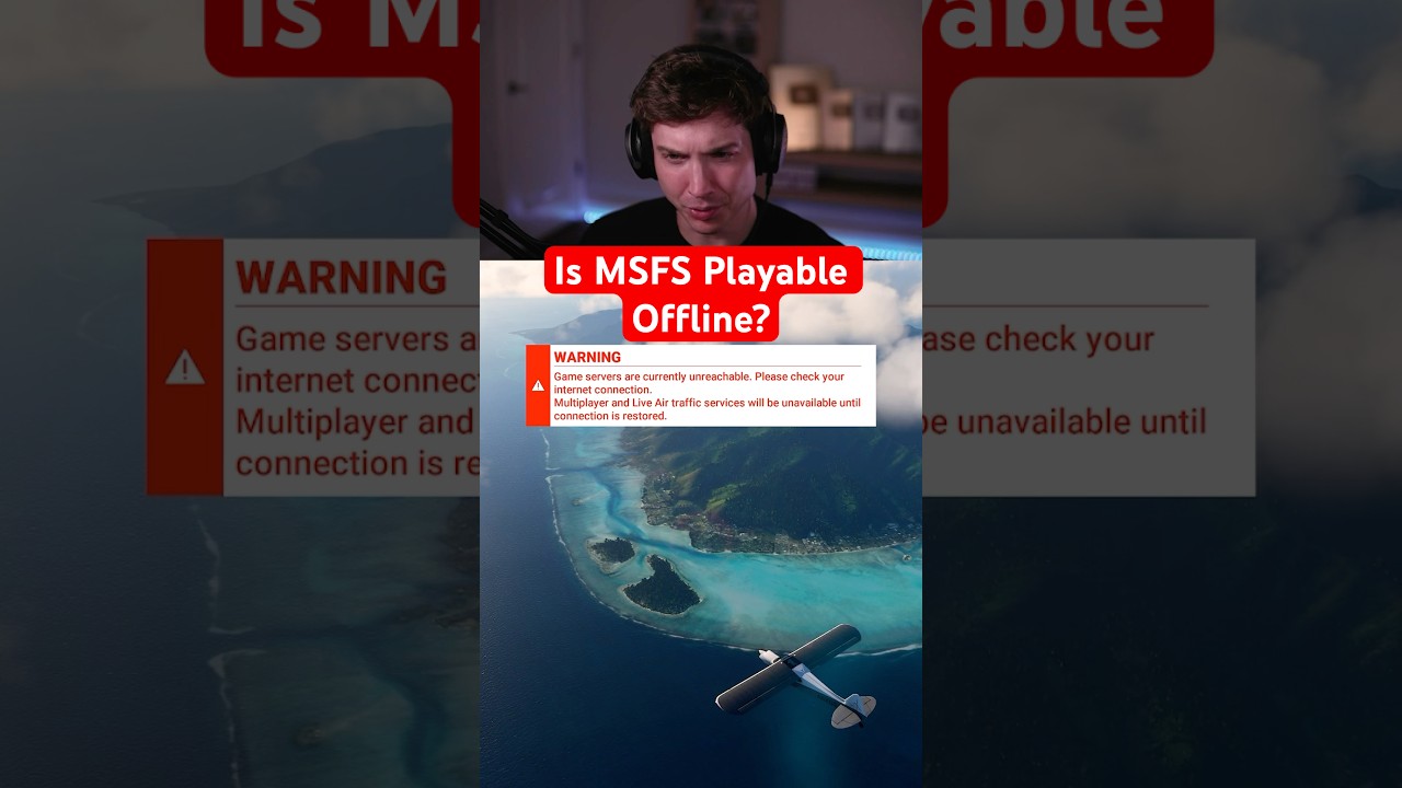 Можно ли играть в MSFS в автономном режиме?