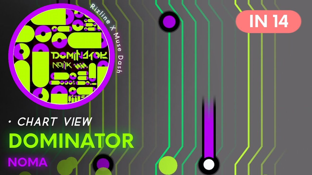 [Rizline X Muse Dash] DOMINATOR [IN 14] - Chart View