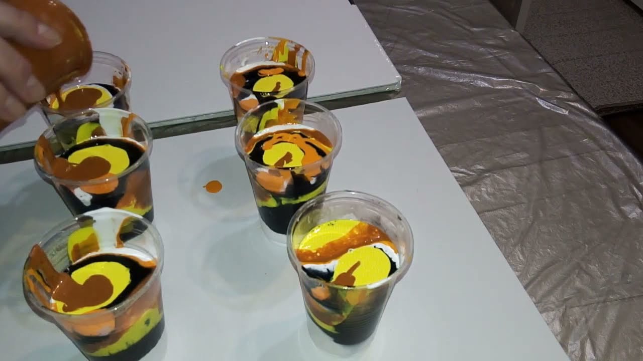 Акриловая заливка. Техника жидкий акрил. AcrylicFluidPouring.