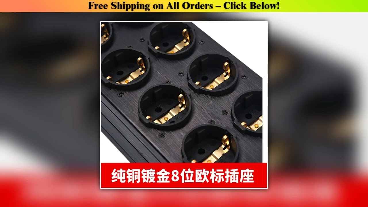 Tp80 Power Filter Socket Noise Reduction Overload Protection Voltage Display