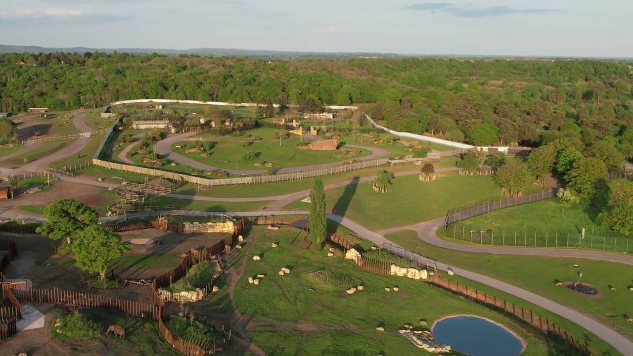 West midlands Safari Park ..Deserted The Dudley Droner