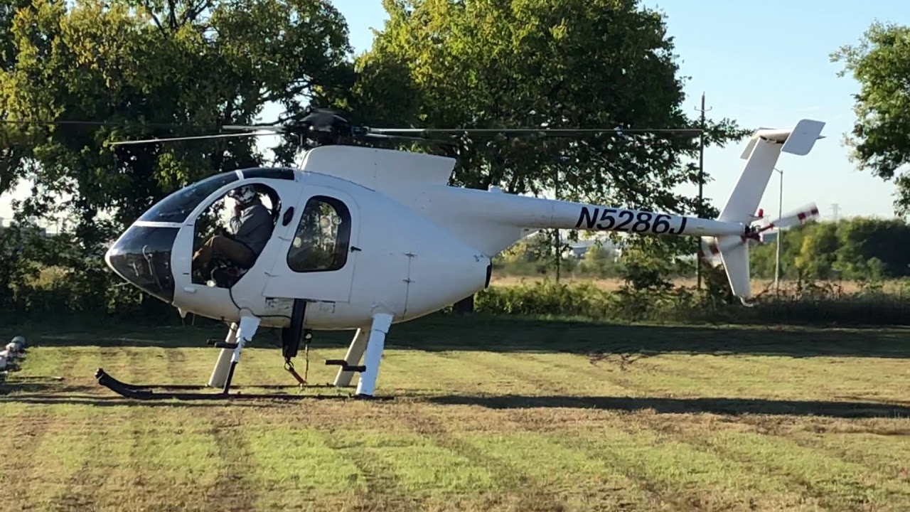 Hughes/McDonald MD 500 startup and takeoff