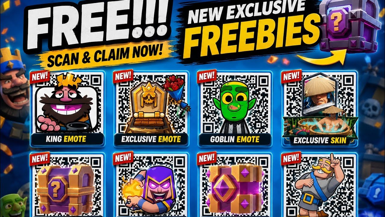 FREE!!! Clash Royale NEW FREEBIES EXCLUSIVE EMOTE & BANNERS &bull; Clash Royale rewards &bull; ShravannnCR