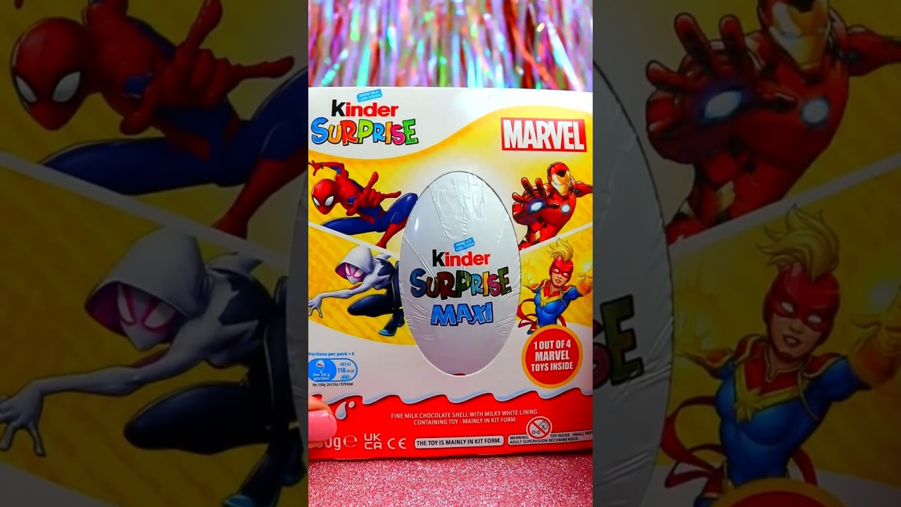 ASMR UNBOXING Marvel Chocolate EGG Review ❤️#shorts #asmr #marvel #asmrfood #egg #food #trending