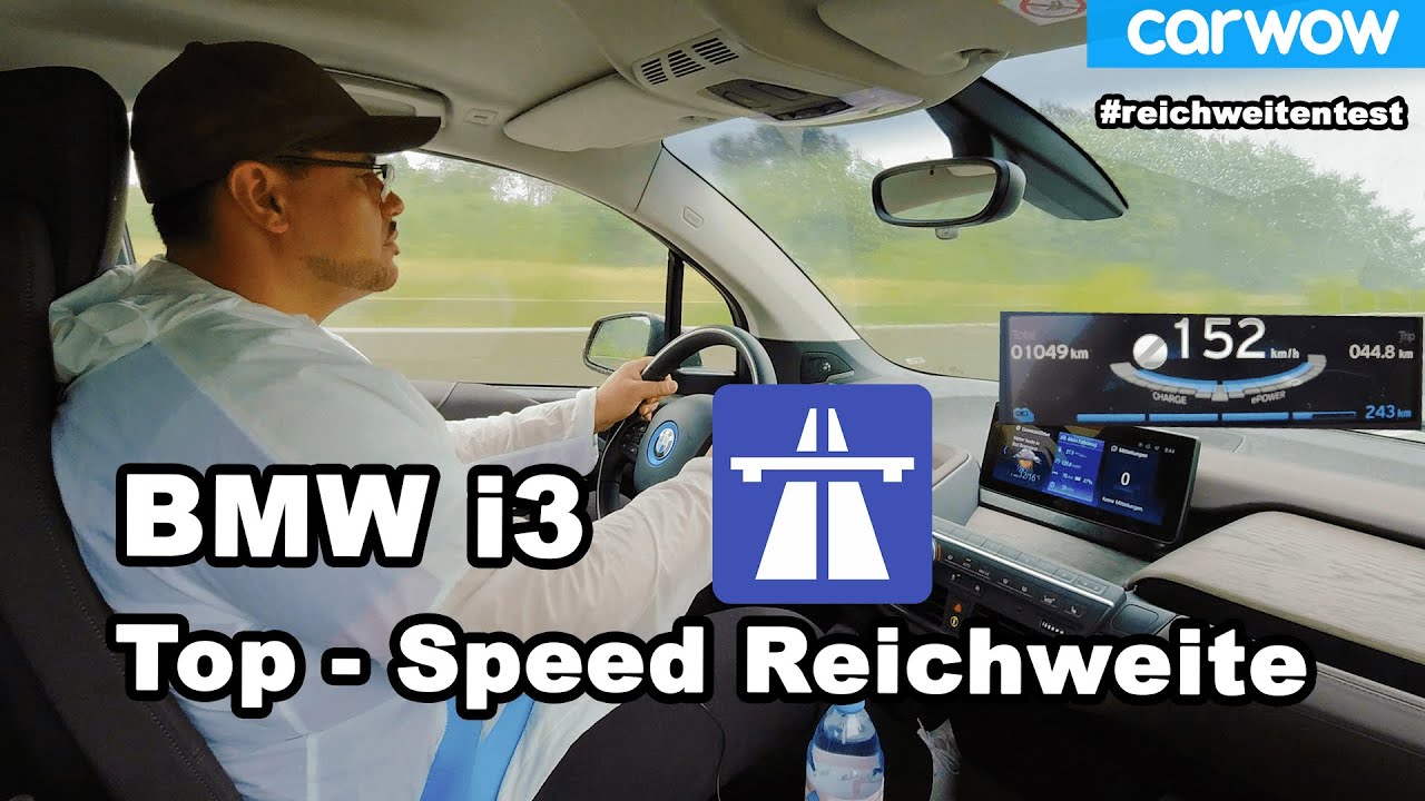 BMW i3 🔋 Wie schnell stirbt der Akku?  Range Test - Top Speed 152 km/h ? - Autobahn - Reichweite