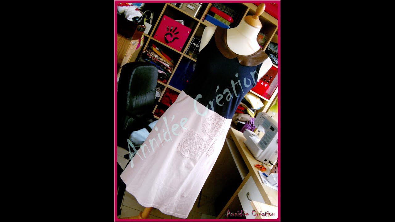 Tuto:  Faire une robe avec 2 tee-shirts