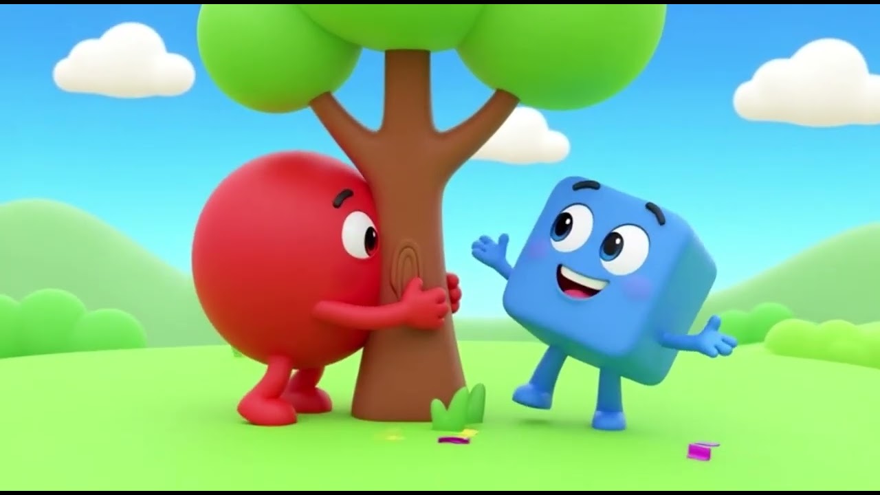 Hide & Seek With Shapes – Nursery Rhyme 🟩⭐