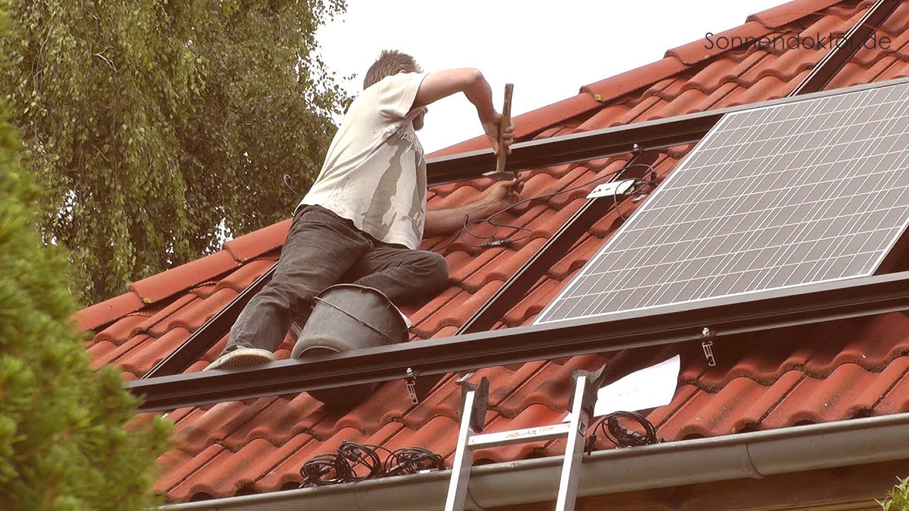 Sonnendoktor unsere Montage Photovoltaik und Batteriespeicheranlage
