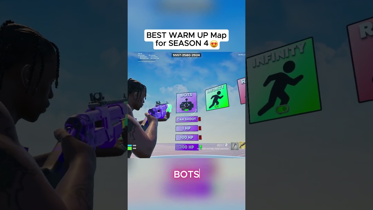 BEST WARM UP Map for SEASON 4 😍 #fortnite #fortniteclips