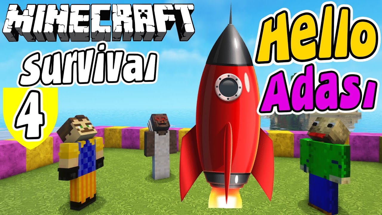 MİNECRAFT SURVİVAL HELLO NEİGHBOR ADASI - Minecraft Videoları SuperAbuzi
