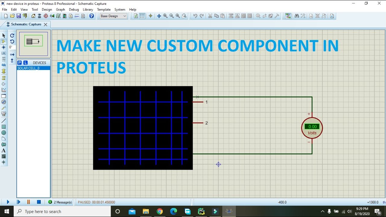 how to make a new component in proteus | creating new device in proteus