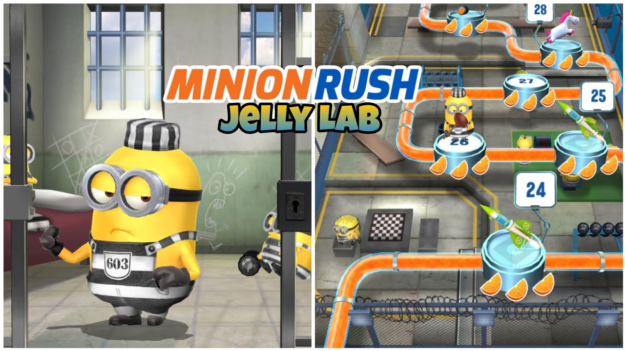 Minion Rush - Jelly Lab #3 | Completing the Prison 🍊