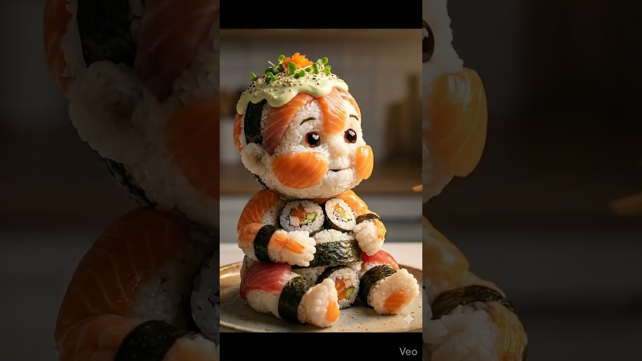 OMG! Cute Sushi Baby Eating Sushi 🍣😱 Is This Real?
