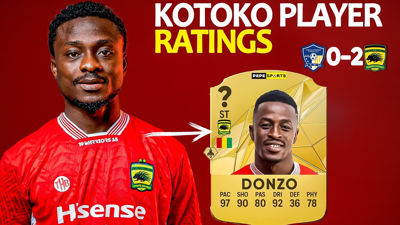 FABULOUS 🔥ASANTE KOTOKO 🇦🇹 PLAYER RATINGS 🔥 COACH OWUSU SCORE FULL MARKS💯 SUPER LORD, JOHNSON ......