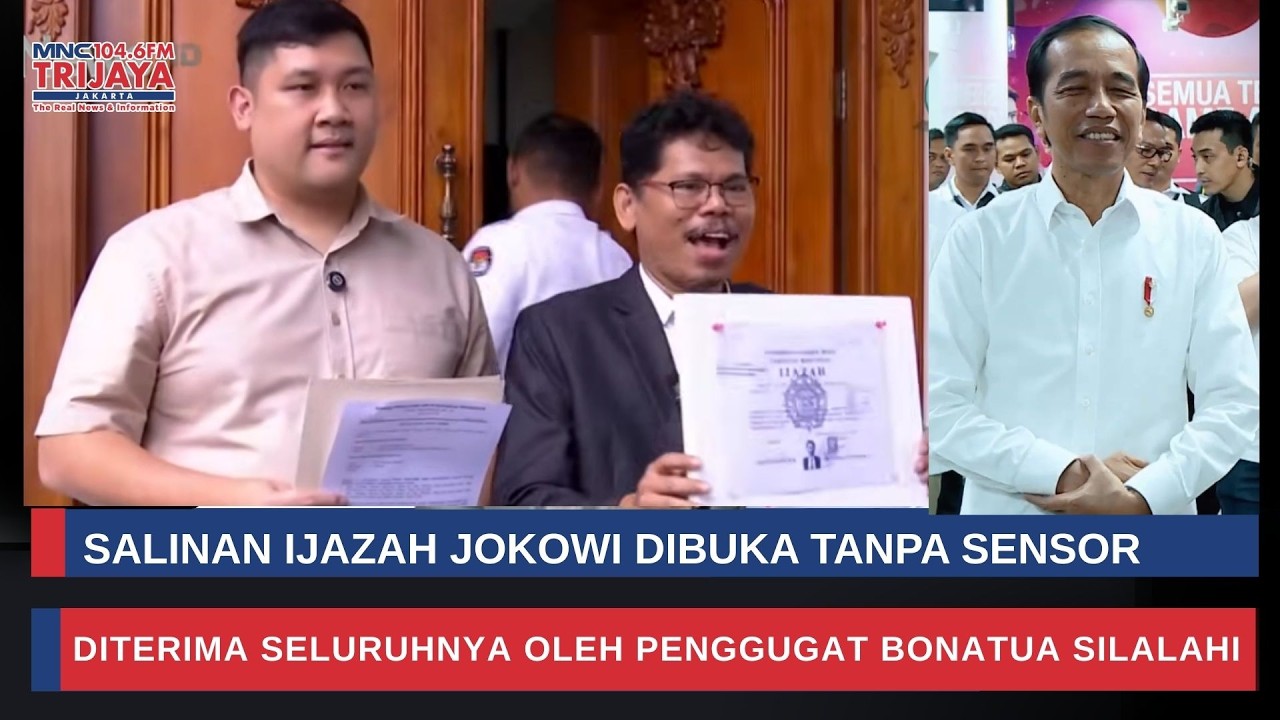 LENGKAP Bonatua Silalahi Terima 5 Berkas Salinan Ijazah Jokowi | Trijaya Update