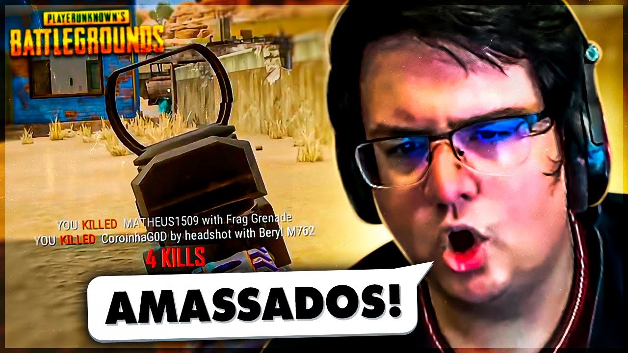 AMASSANDO OS INIMIGOS COM A MIRA JOVENZINHA 😎 - PUBG