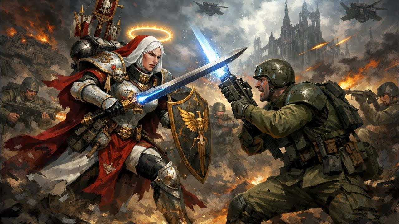 Dawn of War Unification Mod - Last Stand Insane Difficulty - Saint Praxedes Vs Imperial Guard