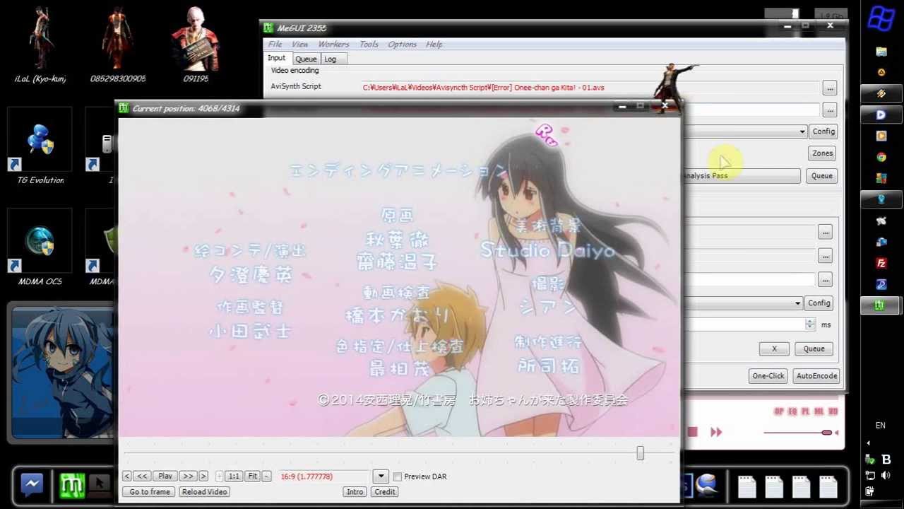 [NIC] Encoding Tutorial - Hardsub Using MeGUI [Eroge-bu]