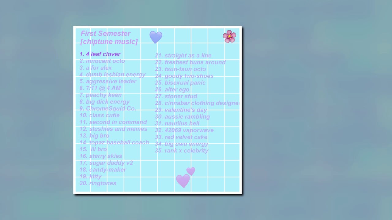 First Semester - 4 leaf clover