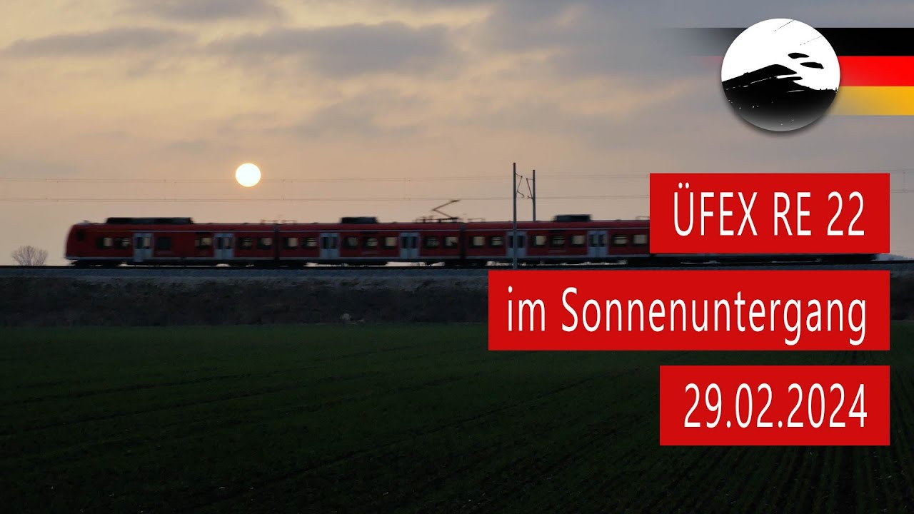 Zwei &Uuml;FEX auf der Neufahrner Gegenkurve am Zusatztag (29.02.2024)