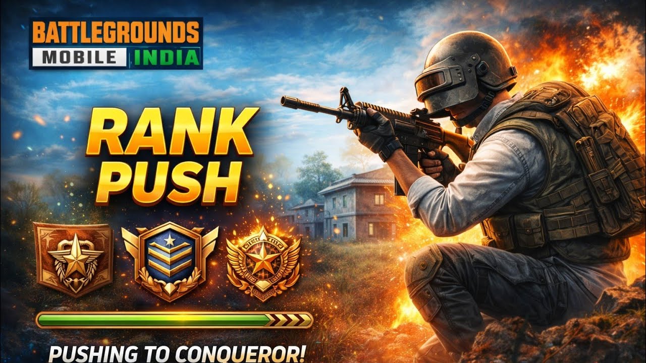 AJAO GUYS RANK PUSH KARE OR 1V1 KHELE WITH M24🏹🗡️