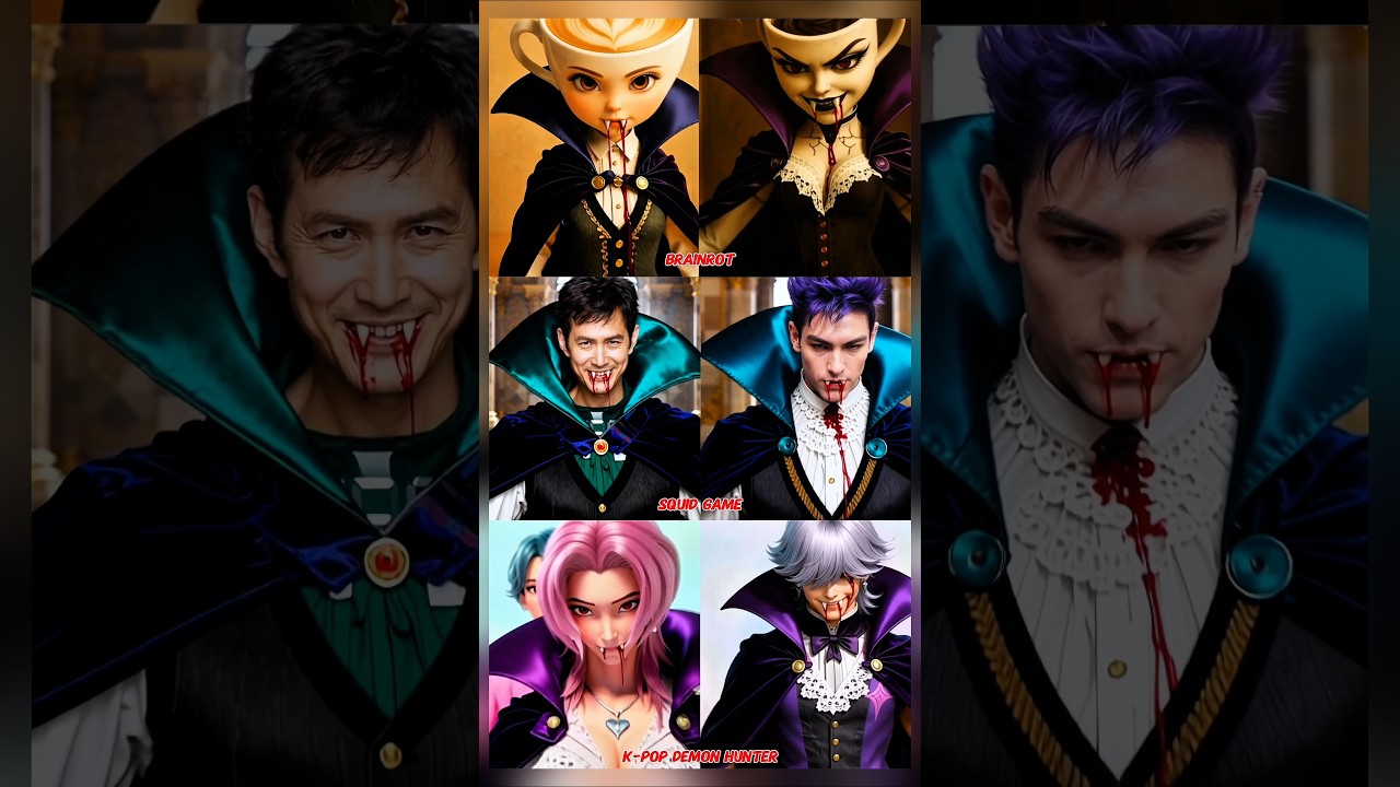 Brainrot X Squid game X K-pop Demon hunter Vampire Royalty..| #brainrot #squidgame #kpop #shortvideo