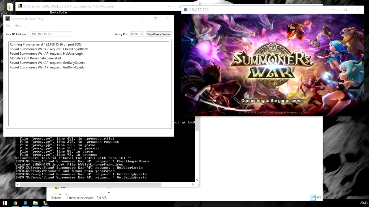 Como usar SW Proxy e SW Exporter (Summoners war)
