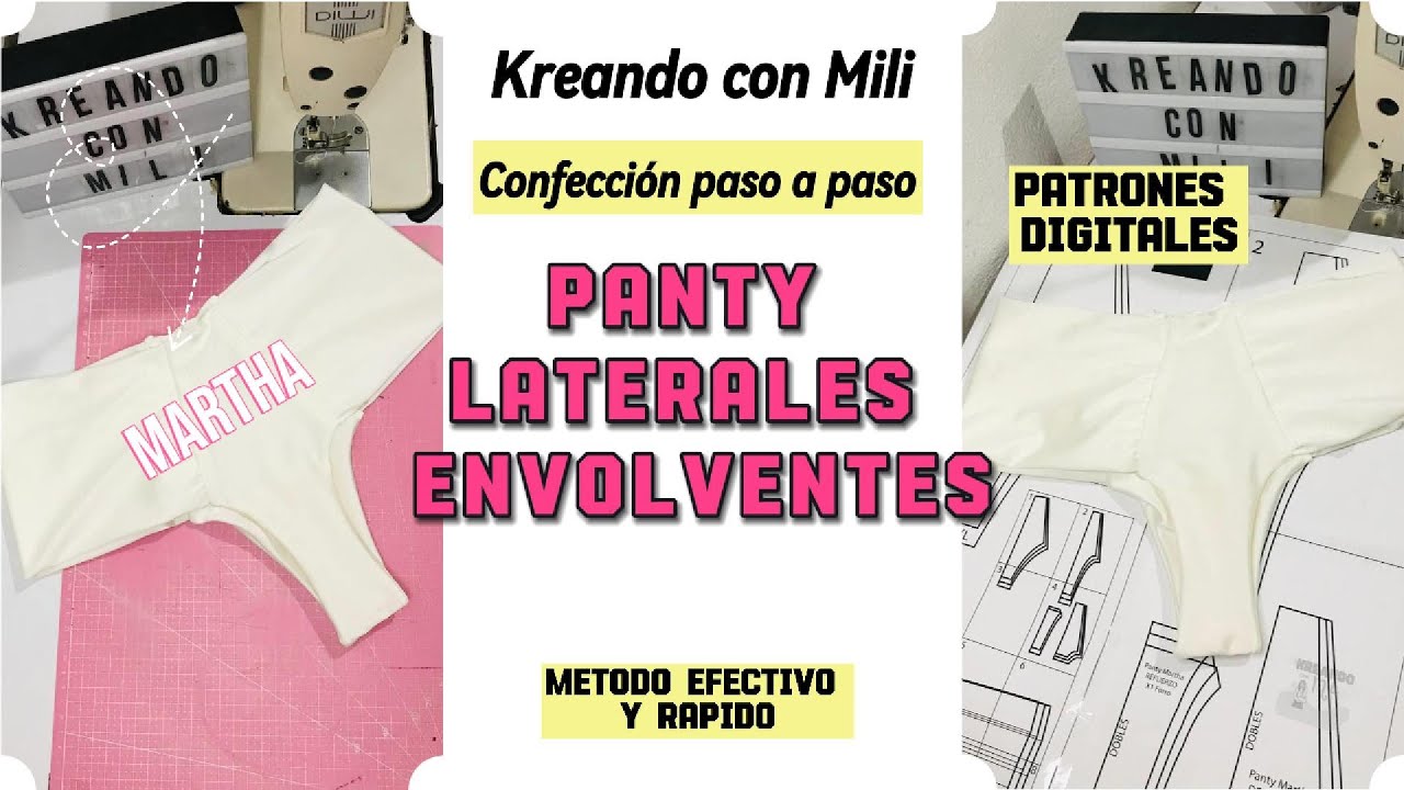 PANTY CON LATERALES ENVOLVENTES 😍 (PATRONES IMPRIMIR) | COSTURA DIY
