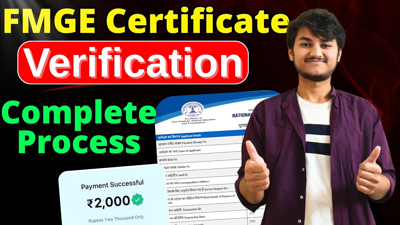 FMGE Certificate Verification Payment to NBEMS | How to Pay Rs 2000 | Complete Guide Step by Step