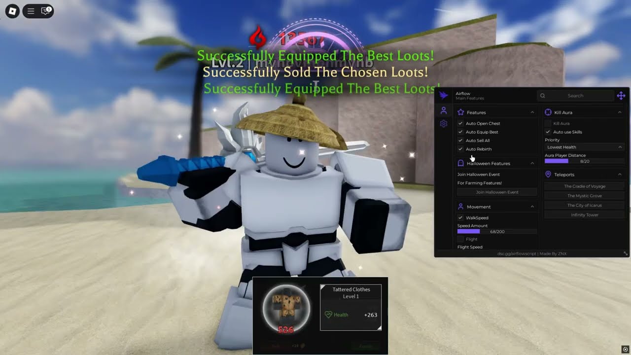 LOOTIFY BEST FREE SCRIPT INSTANT KILL AURA AUTOFARM AUTO DUNGEON AND MORE