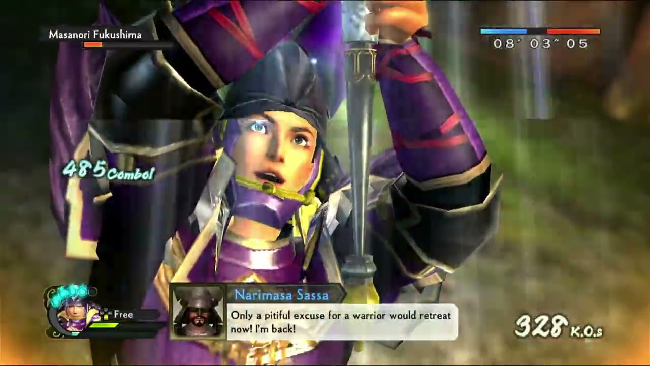 Samurai Warriors 4 Empires: Shibata Onaga gameplay - Batalha de Shizugatake