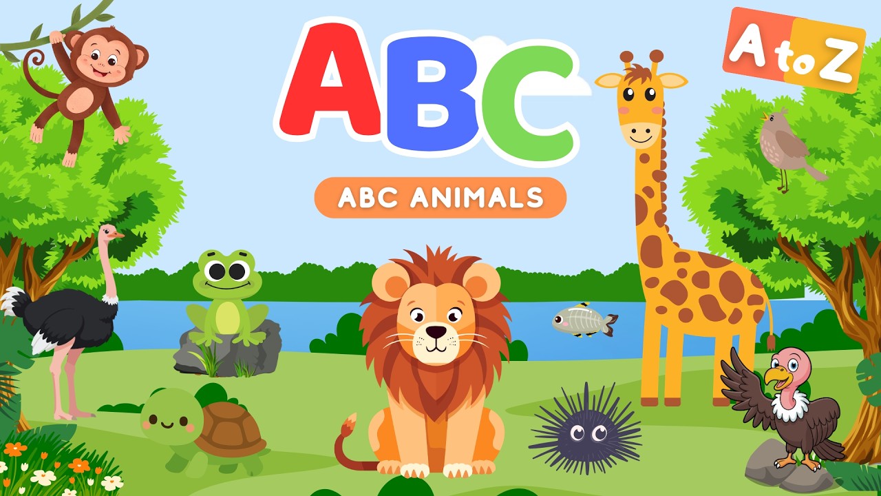 ABC Animals | Learn Animal Names A to Z for Kids | Fun & Educational