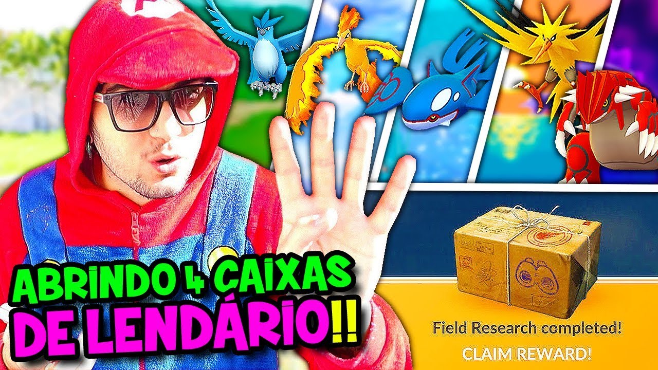 POKÉMON GO 2 #18 - ABRINDO 4 CAIXAS DE LENDÁRIO SURPRESA !!