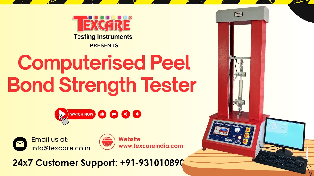 Peel / Seal / Bond and Adhesion Tester Digital Cum Computerised Model, ASTM D903, ISO 8510