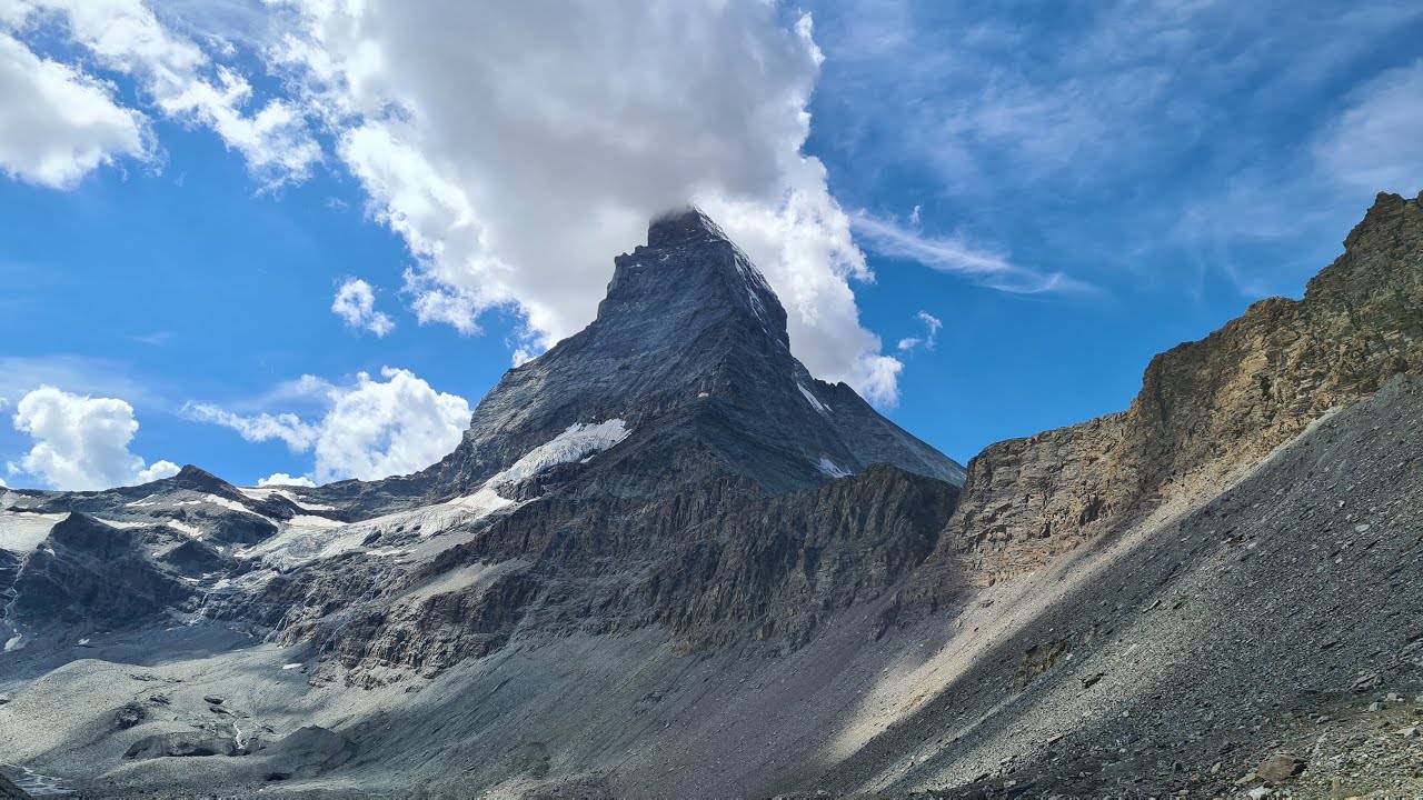 Zermatt, Szwajcaria - trekking z Schwarzsee do Hörnlihütte (3260 mnpm) i Trockener Steg - 08.2023