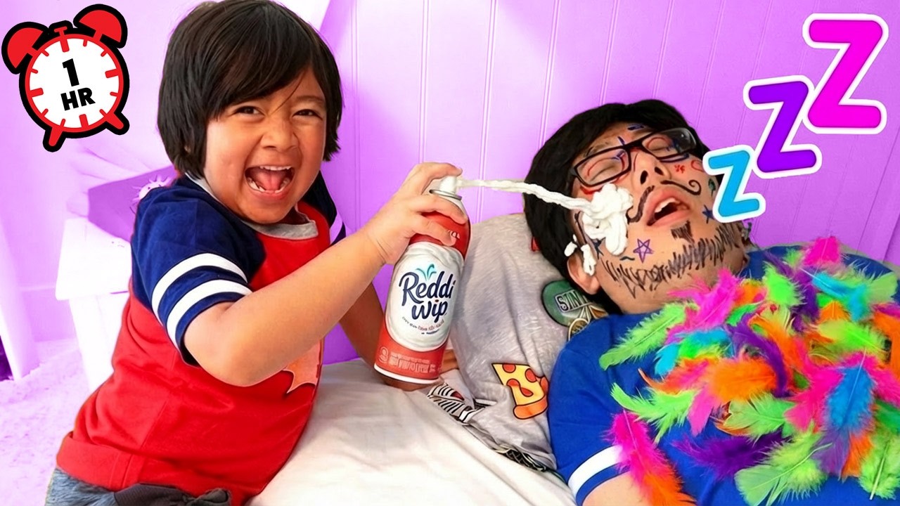 Ultimate Don't Wake GREEDY DADDY | 1 Hour Family Pranks!