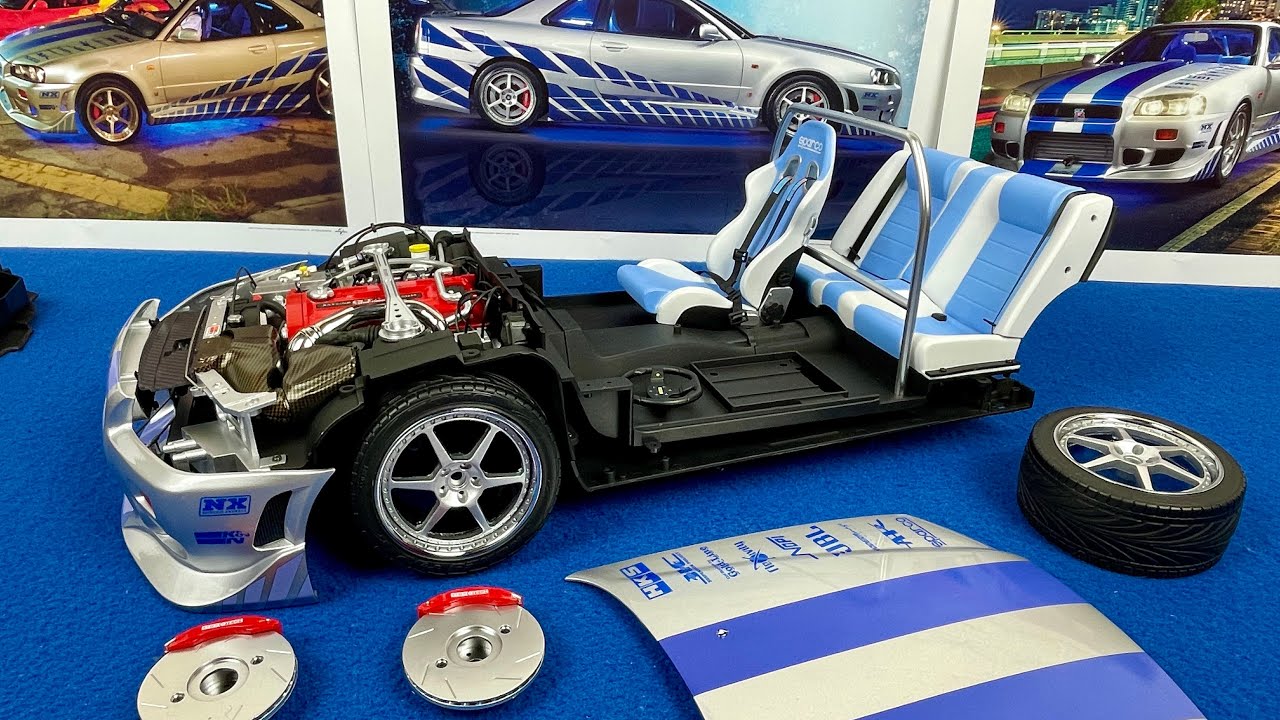 Skyline Part 33 to 38 Nissan GT-R (R34) Die-Cast 1:8 Fast end Furious by De Agostini Collectibles