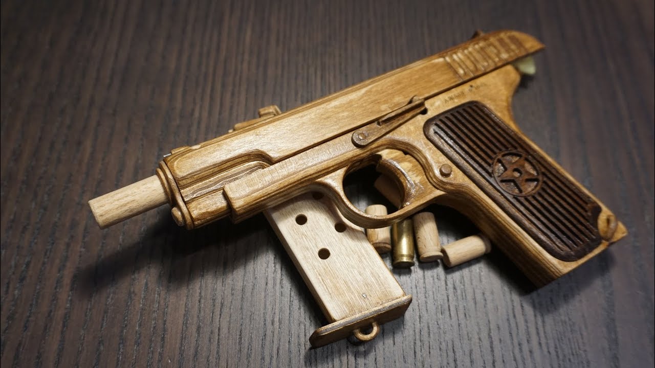 Tokarev TT-33 rubberband gun with shell ejection