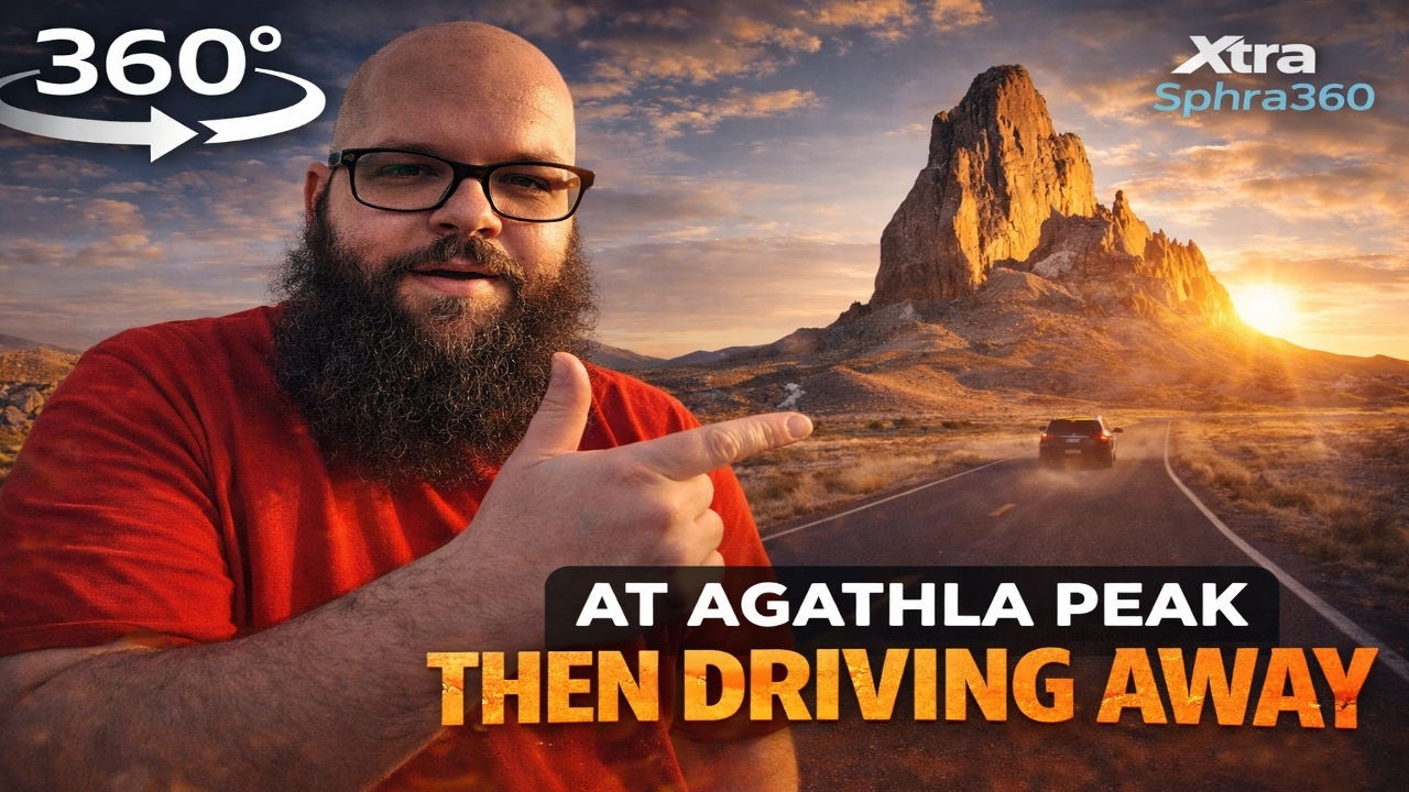 I Stood at Agathla Peak Then Drove Away in 360° | Xtra Sphra360
