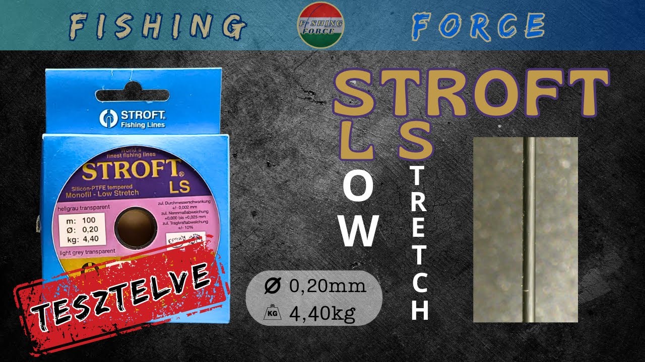 Stroft LS 0,20mm monofil horg&aacute;sz zsin&oacute;r teszt #horg&aacute;szat #stroft #monofil