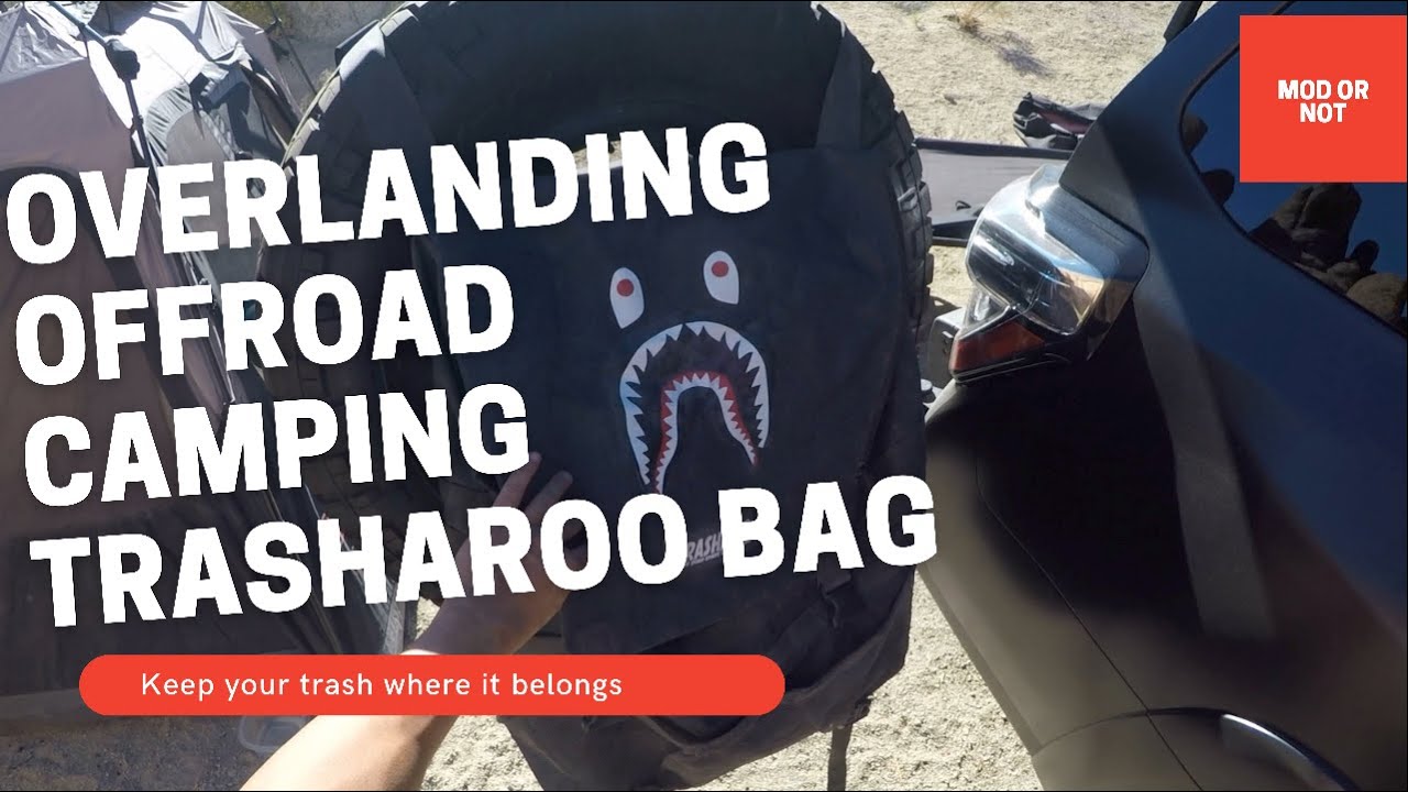 4Runner Overlanding/Camping Trasharoo Bag Reviewed for the Outdoors Installed on Spare Tire