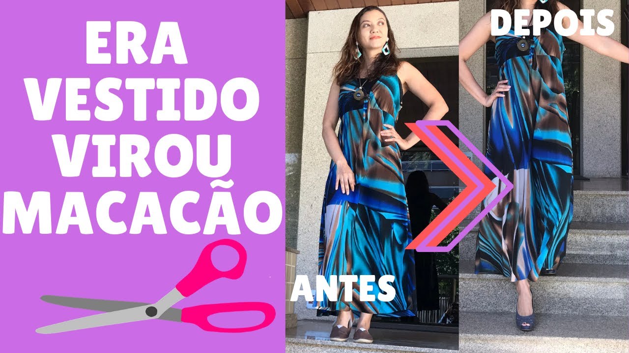 Como Transformar Vestido em Macacão