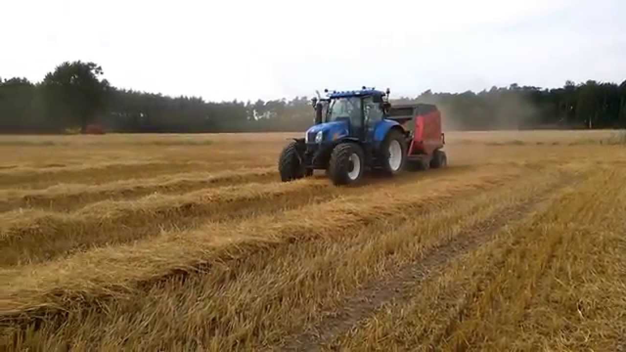 BELOWANIE SŁOMY 2014 - New Holland T6080 , Vicon