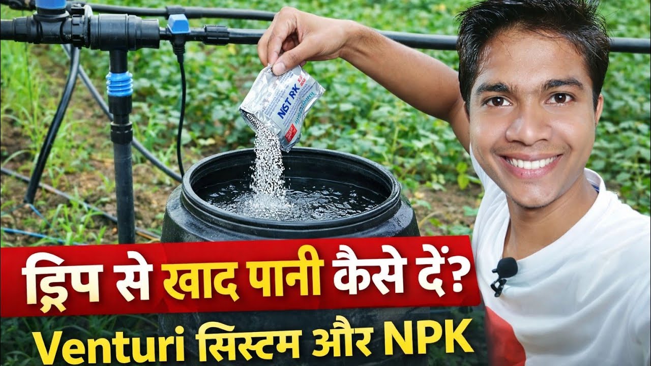 Drip से खाद कैसे दें | Fertigation की पूरी जानकारी Step by Step