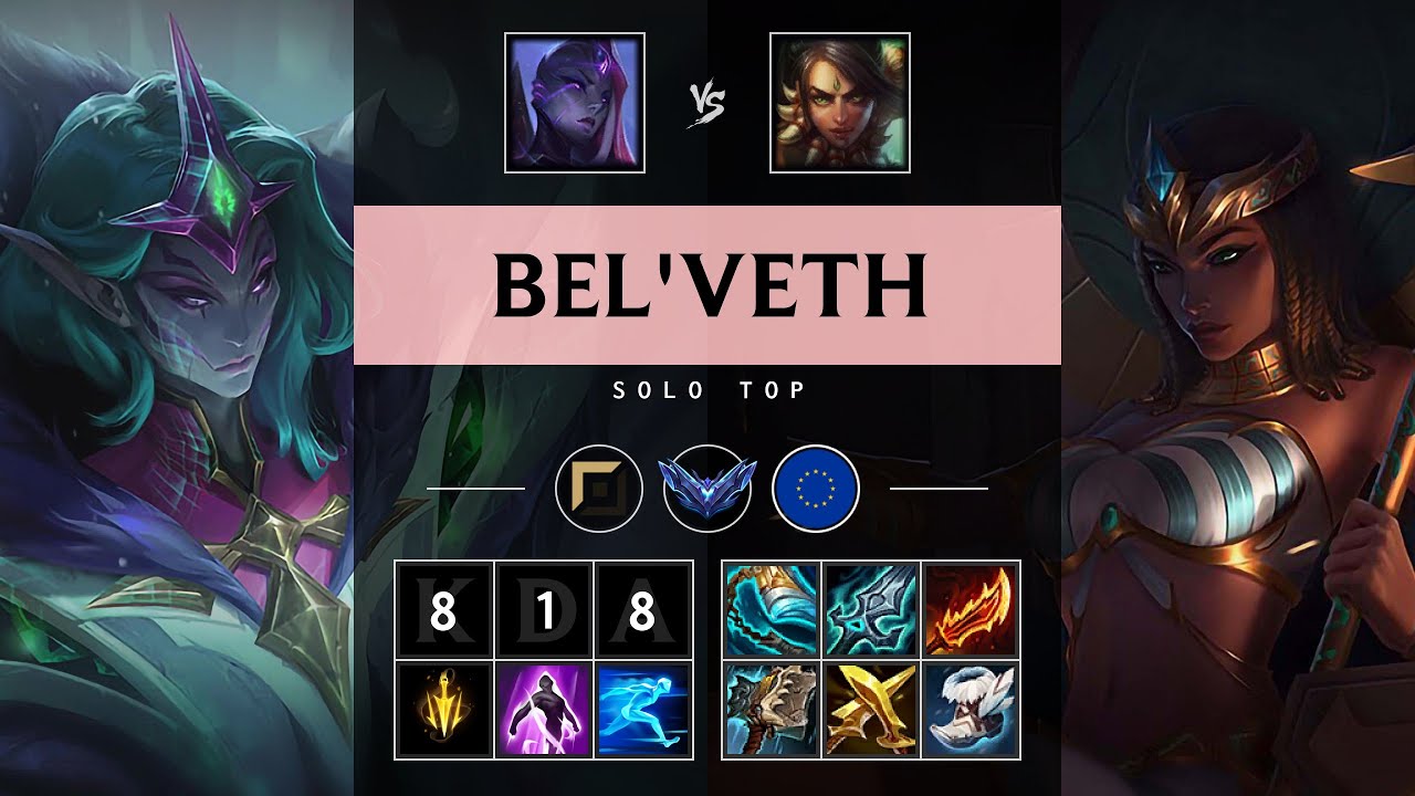 Bel'Veth Top vs Nidalee - EUW Diamond Patch 25.08
