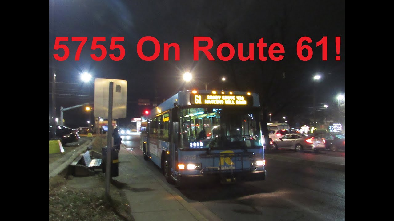 NeoplanDude MCT Ride On 2009 Gillig Advantage #5755 On Route 61, To Shady Grove!