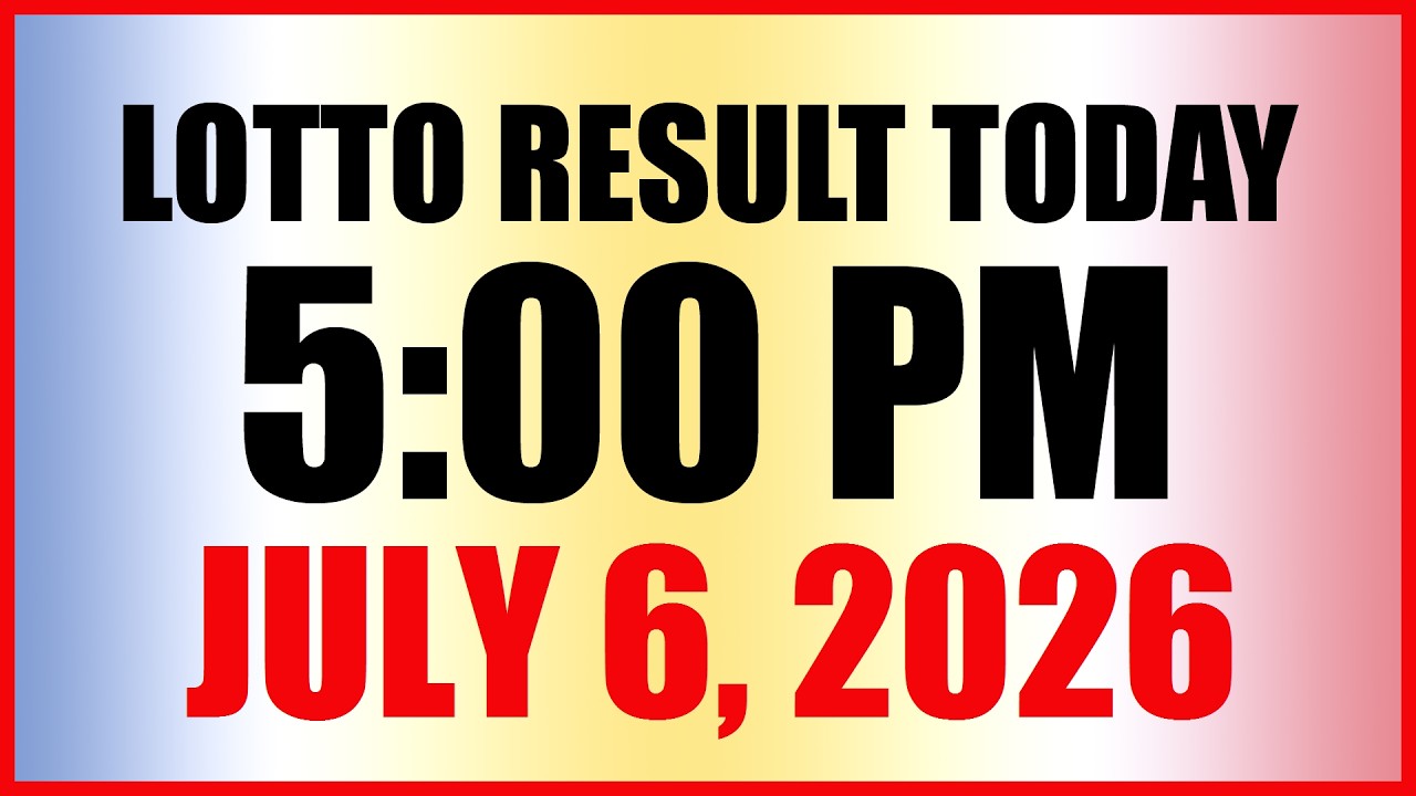 Lotto Result Today 5pm Draw July 6, 2026 Swertres EZ2 PCSO