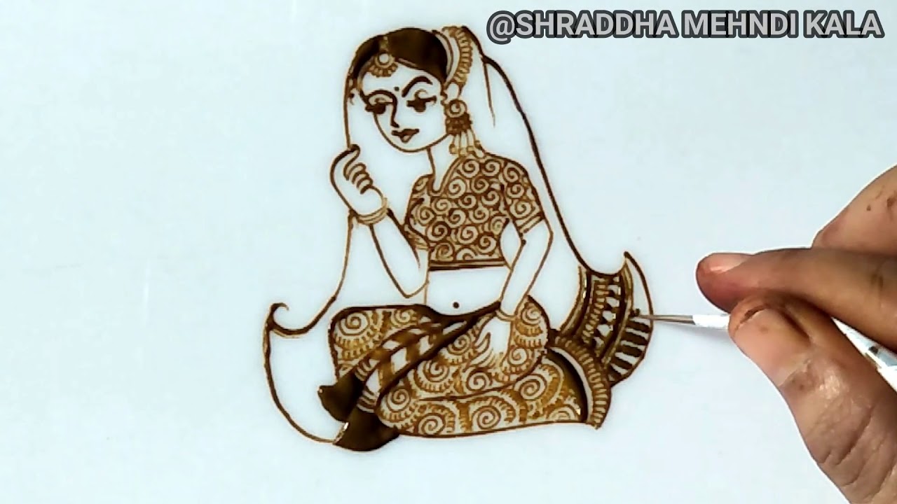 Latest Bride or Dulhan Shape Mehndi For Bridal Mehndi Design By Henna Artist Shraddha
