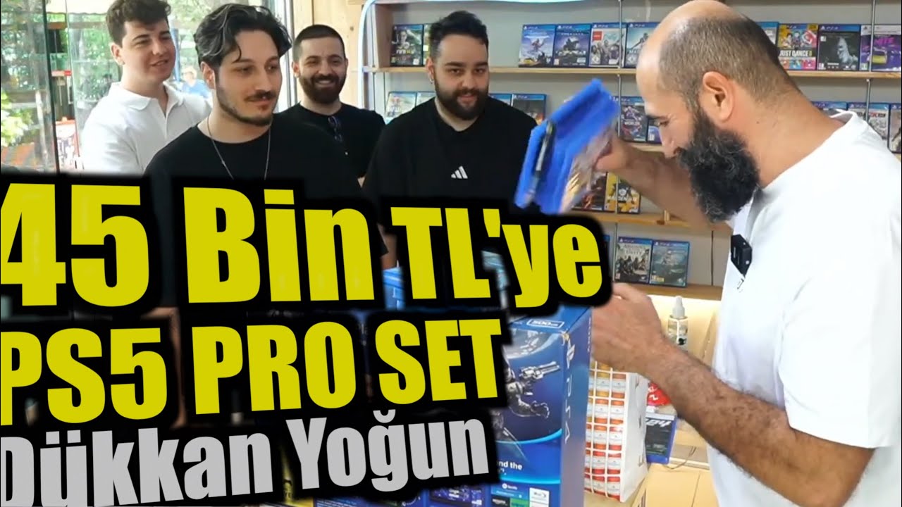 45 Bin Liralık PS5 PRO Set ve Peş Peşe 12 Müşteri